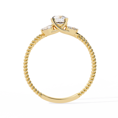 Marquise Accent Lab Grown Diamond Ring