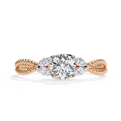 Marquise Accent Lab Grown Diamond Ring