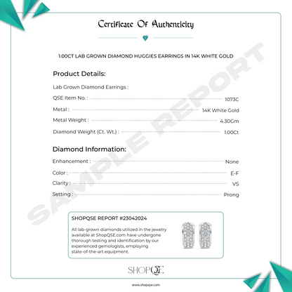 1.00ct Lab Grown Diamond Eternity Band Ring