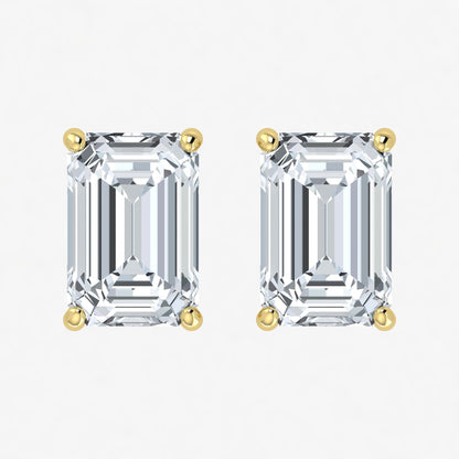 Lab Grown Diamond Emerald Cut Studs (0.50ct-2.00ct)