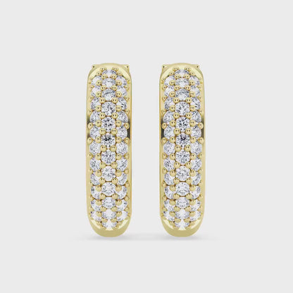 1.00ct Lab Grown Diamond Hoop Earring