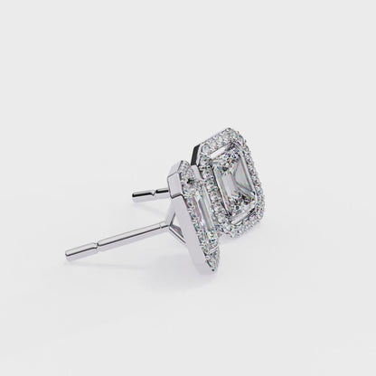 2.24ct Lab Grown Cushion Cut Diamond Earrings