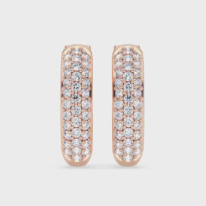 1.00ct Lab Grown Diamond Hoop Earring