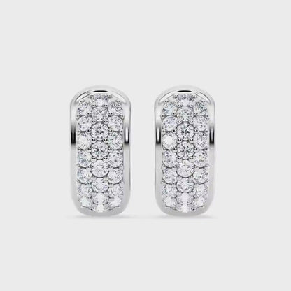 1.00ct Lab Grown Diamond Huggies Earrings