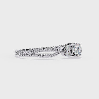 Marquise Accent Lab Grown Diamond Ring