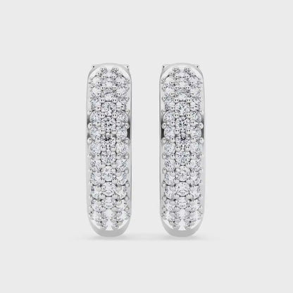 1.00ct Lab Grown Diamond Hoop Earring