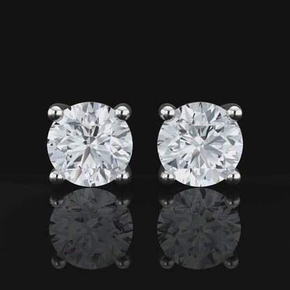 Lab-Grown Diamond Stud Earrings (4ct & 5ct)