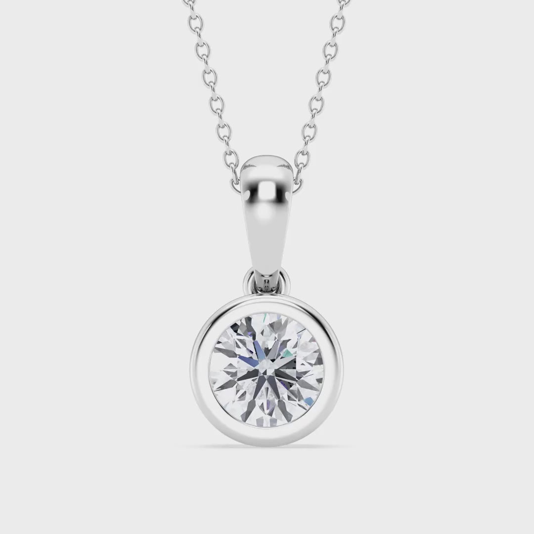 Lab Grown Diamond Solitaire Pendant