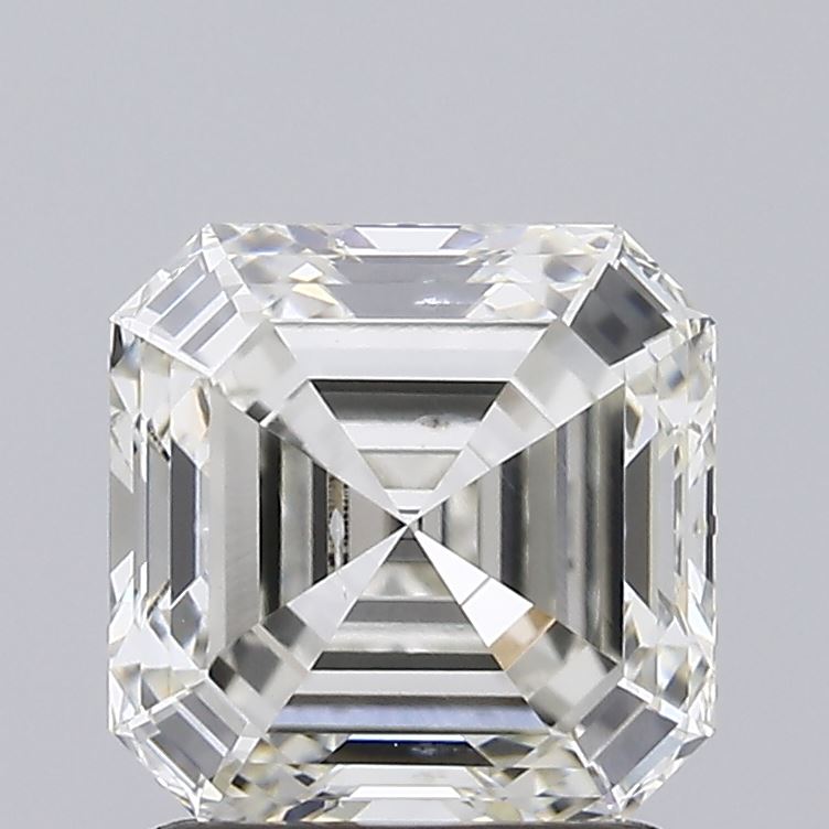 Anillo Asscher de 1,52 ct, de alta calidad, SI1