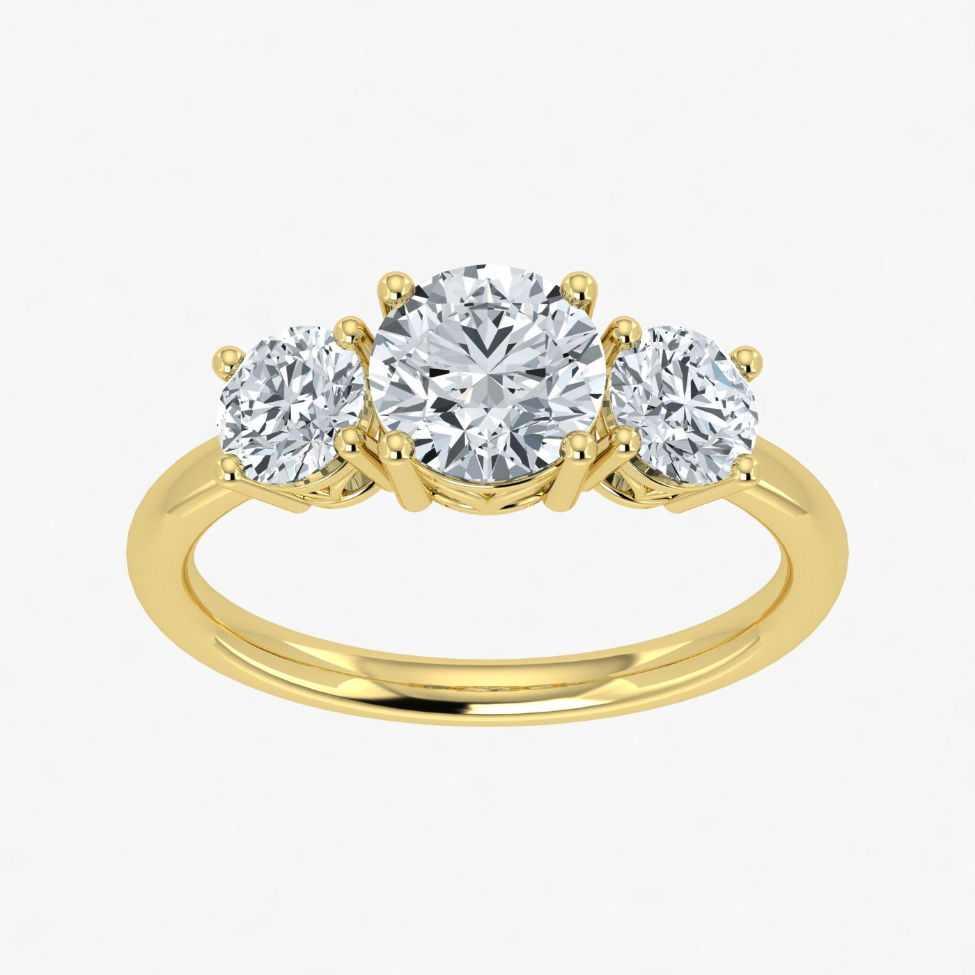 1.00ct Lab Grown Diamond Trilogy Ring